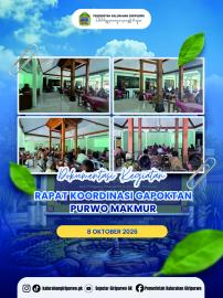 RAPAT KOORDINASI GAPOKTAN PURWO MAKMUR